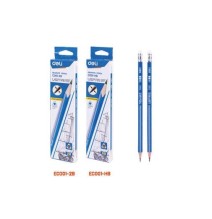 Deli Uspire Graphite Pencil W/Eraser 12 PCS 1Pck