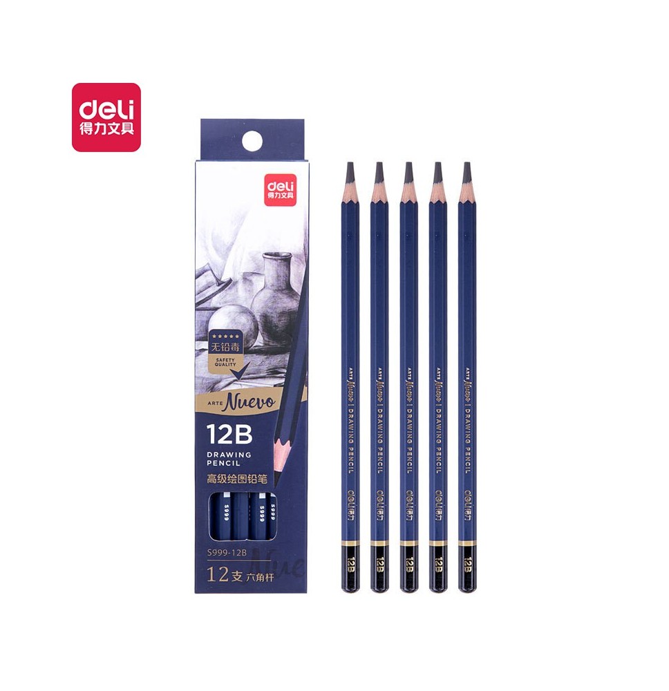 Deli Nuevo 12B Drawings Pencils 1Pck