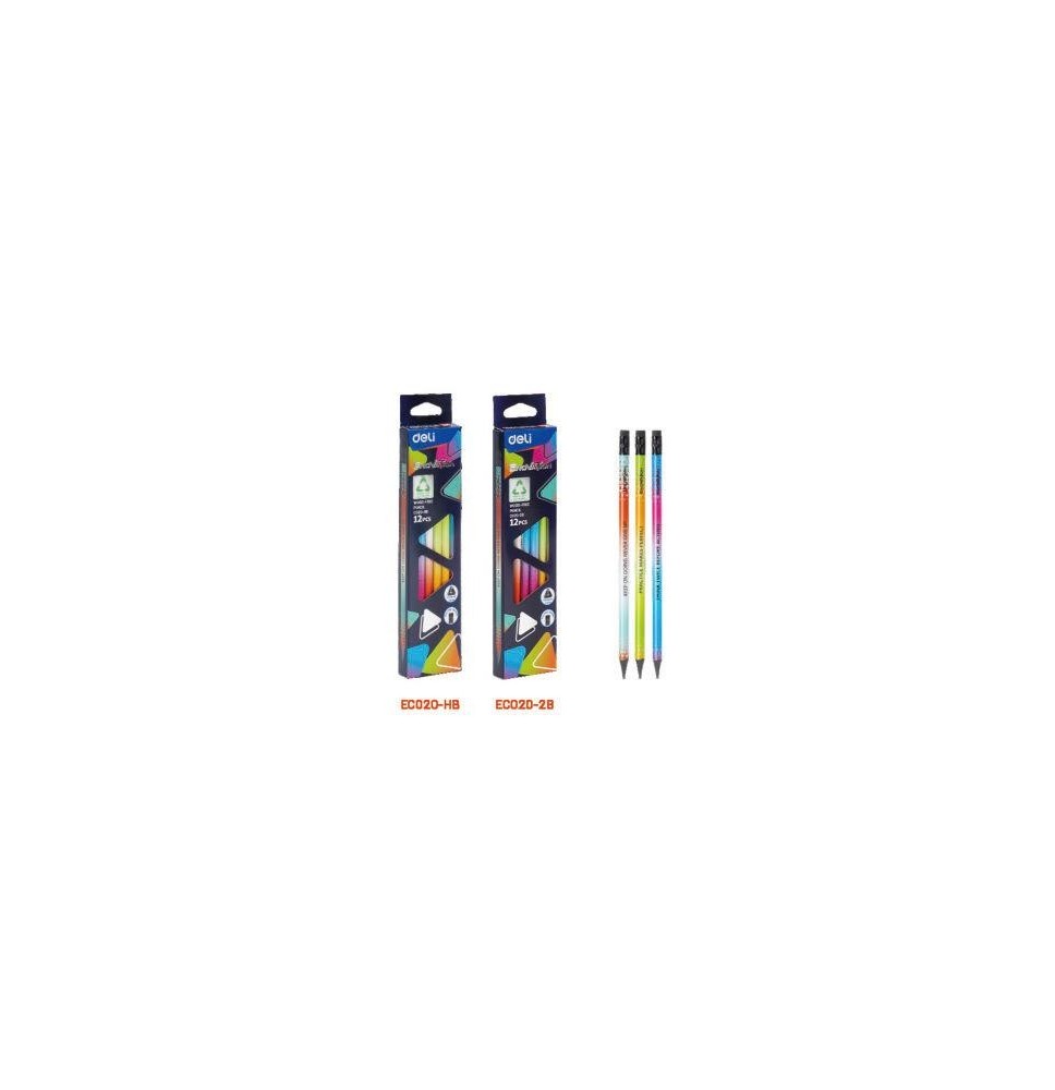 Deli Enovation HB Pencil Wood Free 12Pc 1Pck