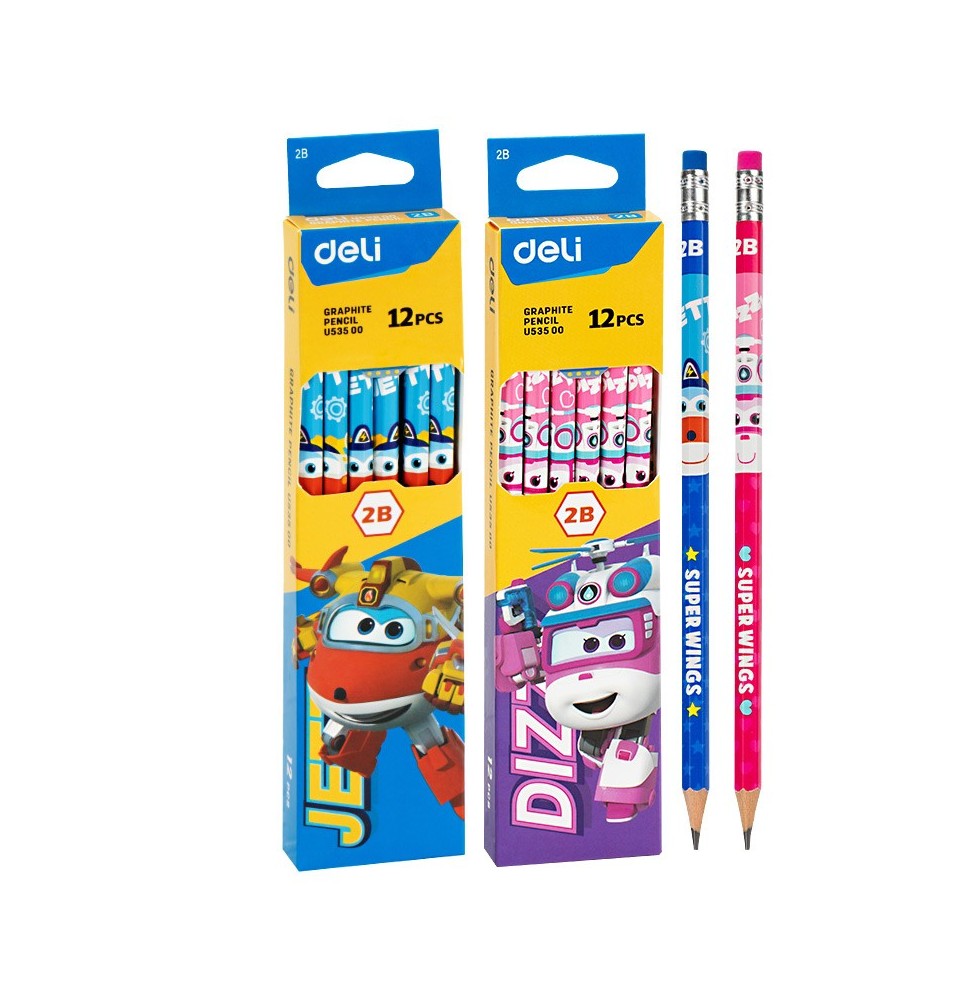 Deli 2B Super Wins 12 Graphite pencil 12Pcs 1Pck