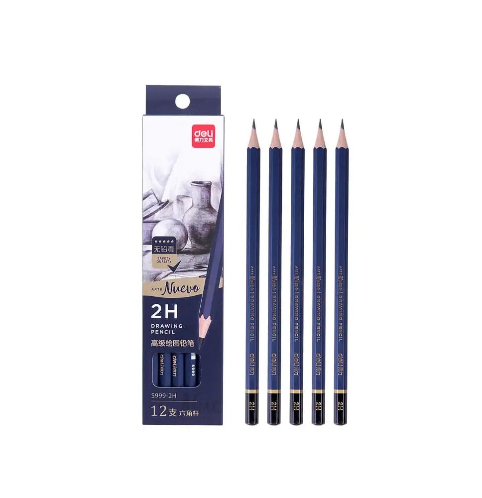 Deli (2h) Nuevo Drawing pencil 12pcs 1Pck