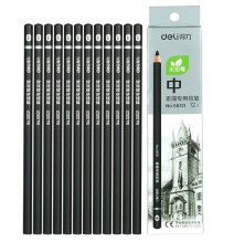 Deli Charcoal Pencil 12Pcs 1Pck