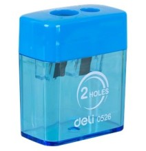 Deli Neon 2-Hole Pencil Sharpener 1Pc