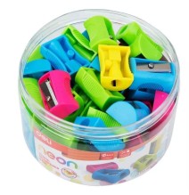 Deli Neon Pencils Sharpener 8mm 48Pc 1Pck