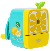 Deli Rotary Pencil Sharpener Blooming Lemon