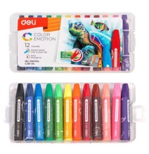 Deli Oil Pastel 12Pcs 1Pck