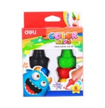 Deli color Kids Finger Crayons 6Pcs