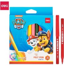 Deli Paw Petrol Felt Pen 12Pcs*1Pck