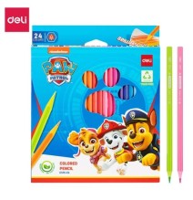 Deli Paw Petrol Color Pencil 24Pcs 1Pck