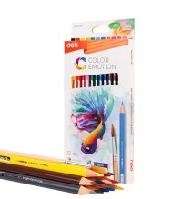 Deli Water Color Pencil 12Pcs 1Pck