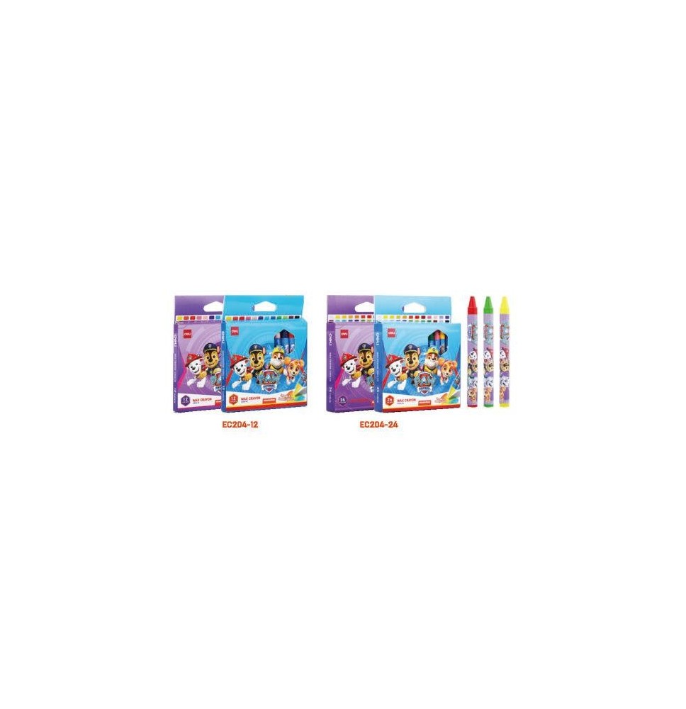 Deli Wax Crayon 24Pc 1Pck