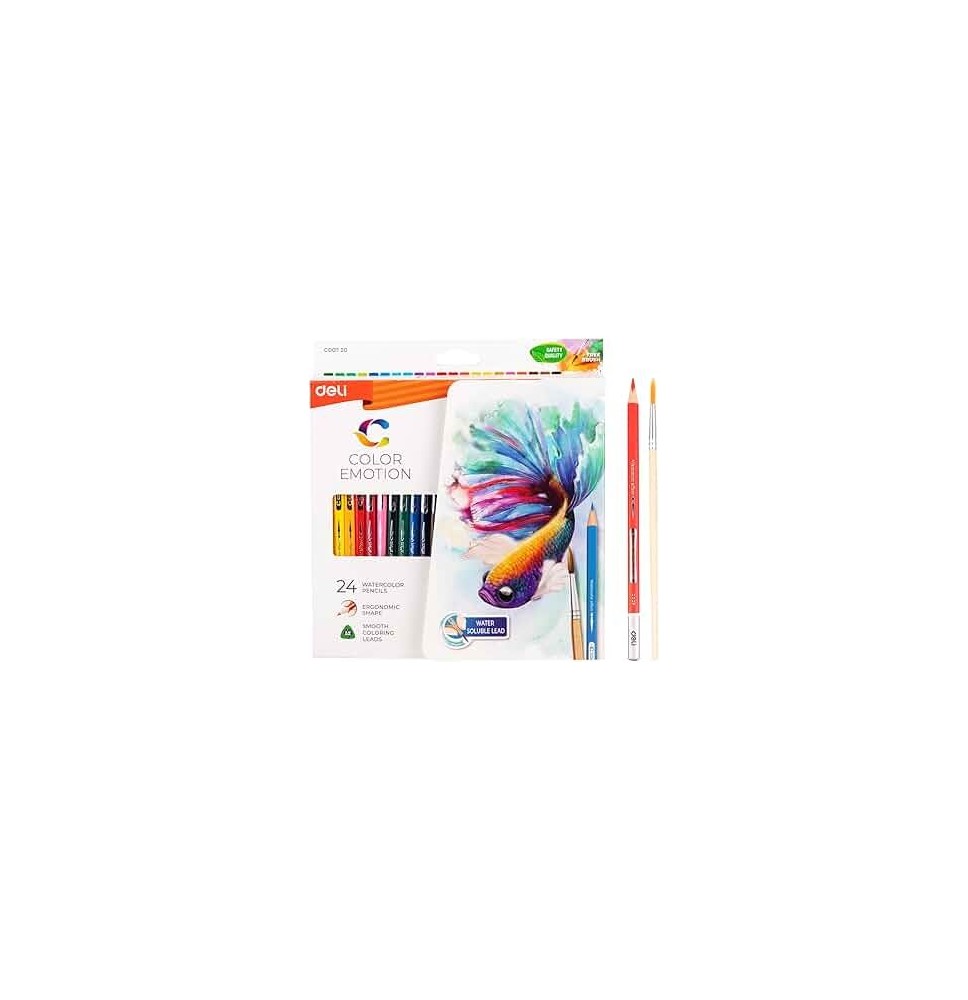 Deli Water Color Pencil 36Pcs 1Pck